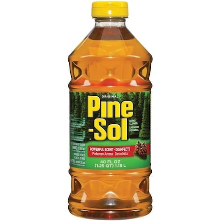 Pine-Sol Original All-Purpose Cleaner, 40 oz Bottle, Liquid, Pine, Amber 97325